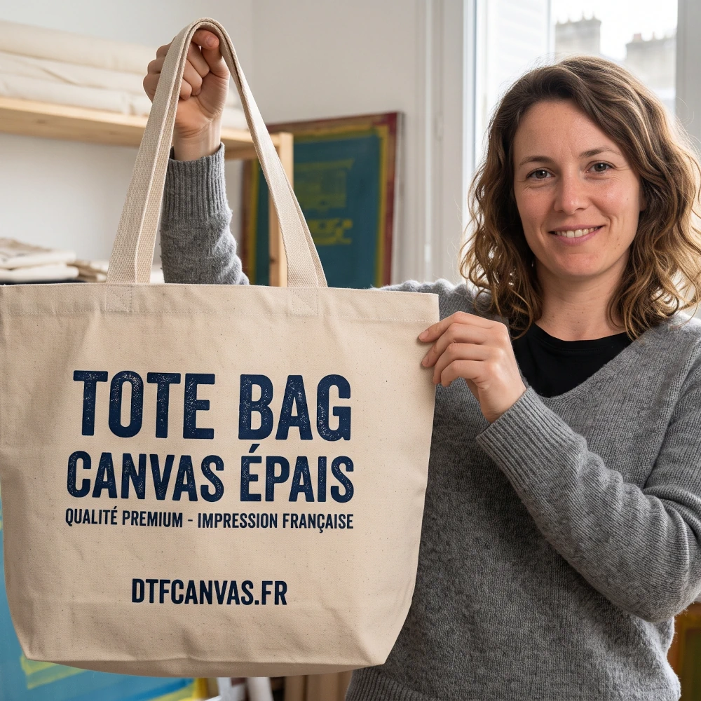 Tote Bag en toile canvas épaisse 280g personnalisé salon